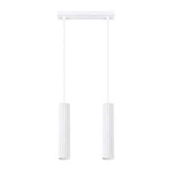 Sollux SL.1536 - Luster na sajli KARBON 2xGU10/10W/230V beli