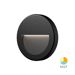 Braytron Zidna rasveta BRY-VEKTA-B-KRUG-CRNA-3W-3U1-IP65