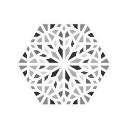 Kasbah Mix Grey Hexagonal 22x25