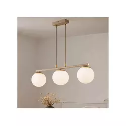 Brilagi - Luster na sajli 3xE27/60W/230V bež/zlatna