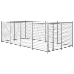 Vidaxl Zunanji pasji boks 7,6x3,8x1,9 m