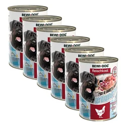 Konzerva New BEWI DOG – perutninska srca 6x400 g, 5+1 GRATIS