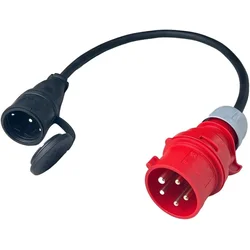 CEE 32A Visokonapetostni vtič s Schuko IP44