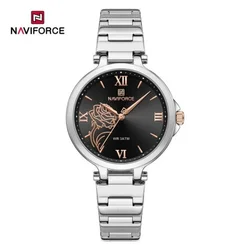 Naviforce nf5060 ženski ručni sat kvarcni mehanizam crni ( NF5060 CRNI )