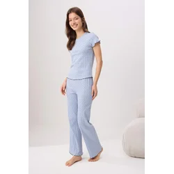 Trendyol Milla dečiji set pidžama Thmss26Pt00012, plava-plava