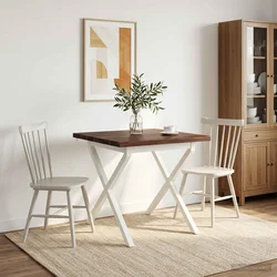 vidaXL Kvadratna jedilna miza 60 x 55 x 75 cm Masiven les akacije