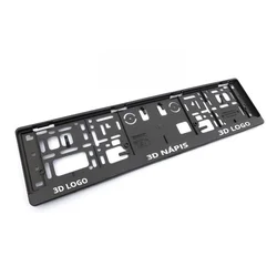 License Plate Frames for Mitsubishi (3D logo, 2 pcs)