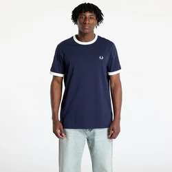 Majice FRED PERRY Taped Ringer T-Shirt Carbon Blue M