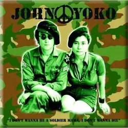 John Lennon Soldier Magnet