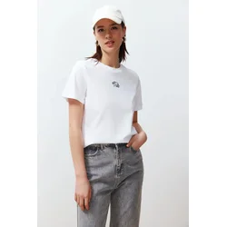 Trendyol Milla Ženska majica TWOSS24TS00160, Bela