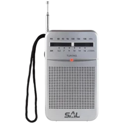 SAL Radio prijemnik RPC 4, džepni, AM / FM, sivi