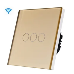 Wi-fi pametni prekidač 3g tuya zlatni (WiFi touch switch) ( ss007 )