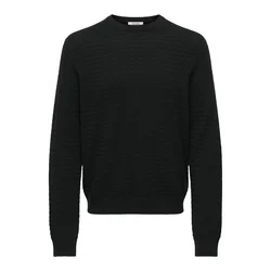 Only & Sons Pulover ONSLoui črna