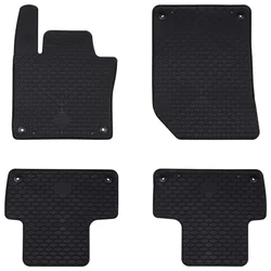 Auto tepih 4 pcs Crna prikladno za Volvo XC60 2018- Guma