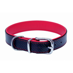 BAFPET ogrlica za psa CARBON, crvena, 59 cm
