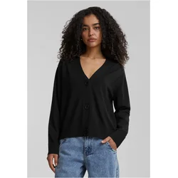 Womens knitted sweater with buttons black