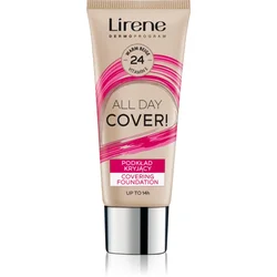 Lirene Vitamin E prekrivni fluidni tekoči puder odtenek 24 Bež 30 ml