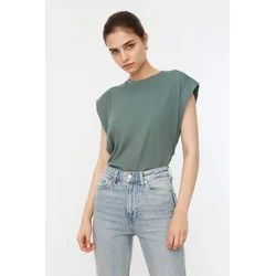 Trendyol Milla Ženska majica TWOSS20TS0021, Zelena
