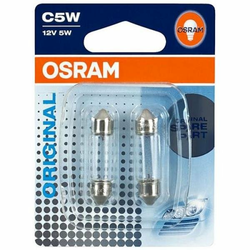 OSRAM steklena žarnica 12V 5W (2,1x9,5d), oranžna