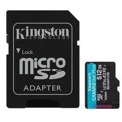 KINGSTON Micro SDXC SDCG4 512GB+adap. SD