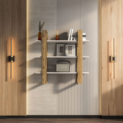 Hanah Home Zidna polica Suno, 90x90x22 cm,Boje hrasta