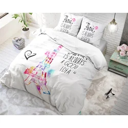 Posteljnina Paris Splash White