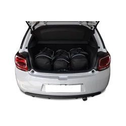 KJUST Komplet 3 kosov potovalnih torb AERO za CITROEN DS3 HATCHBACK 2009-2016