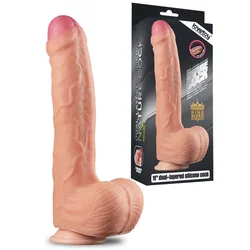 11” Dual Layer Platinum Silicone Cock