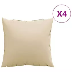 Jastuci za sofu 4 kom bež 50 x 50 cm od tkanine