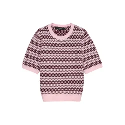 VERO MODA Pulover VMBIRCH roza/burgund