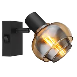 Globo 54309-1B - Zidni reflektor TOKKI 1xE14/40W/230V, crna