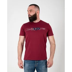 No Copy Muška majica Okruglina 05, Bordo