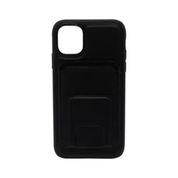 Maska za telefon LEATHER MAGSAFE WALLET za Iphone 11, Crna