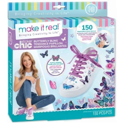 MAKE IT REAL Kreativni set nalepnica za devojčice Bringing Creativity to Life Sticker Chic Butterfly Bling