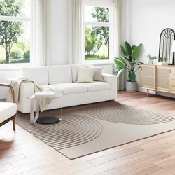 Tepisi za područja Četvrtasti GALATI Bež 240 x 240 cm Poliester
