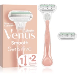 Gillette Venus Smooth Sensitive Pink ženski brijač + 2 dopune