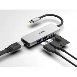 D-Link D-Link DUB-M530 USB-C Hub: 2xUSB 3.0, HDMI, SD/microSD