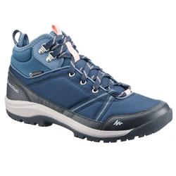 Cipele za planinarenje NH150 Mid WP vodootporne ženske plave