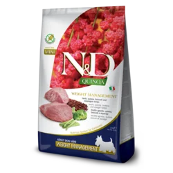N&D Quinoa hrana za pse - Weight Managment Lamb MINI 800g