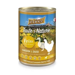 PRINCE Dog PREMIUM konzerva - PIŠČANEC, RACA, MANDARINA, KORENJE 400g