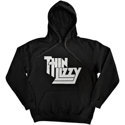 Thin Lizzy Stacked Logo Black L Kapuco