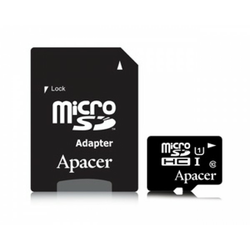 APACER pomnilniška microSDHC kartica 32GB + SD adapter (AP32GMCSH10U1)