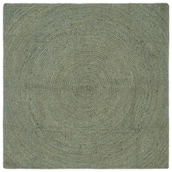 Tepisi za područja Maslinastozelena 160 x 160 cm Juta