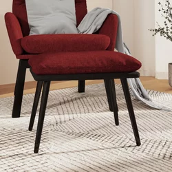 Tabure boja vina 45x29,5x35 cm od tkanine i umjetne kože