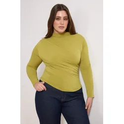 Trendyol Curve Ženska bluza Tbbaw26Af00104, Zelena