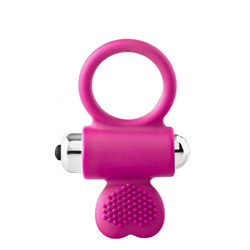 DREAMTOYS Prsten za penis Flirts Cockring, Vibrirajući, 4.1cm, Roze