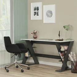 Hanah Home Radni sto Lungo, 140x73x60 cm, Beli