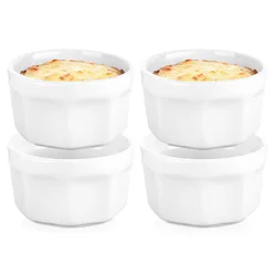 shumee 4x Pekač za peko, skleda, keramični ramekin, 40 ml