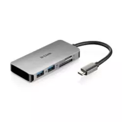 USB HUB DLink DUB-M610 6in1 USB-C HDMI 4K/USB A 3.0x2/SD-microSD