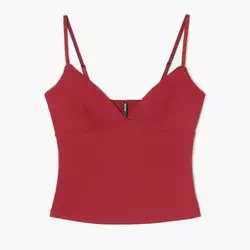 Cropp - Top na bretele - bordo